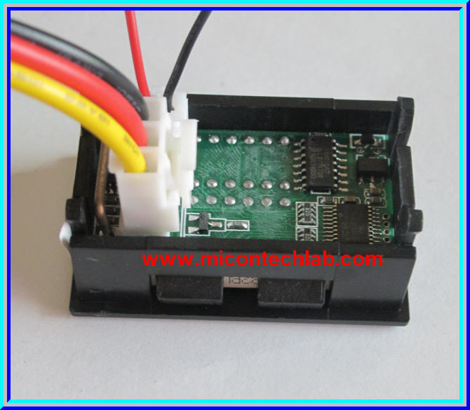 1x Digital DC Voltmeter Ammeter (DC 0-30V, 0-50Amp Blue Red ) module + R-Shunt