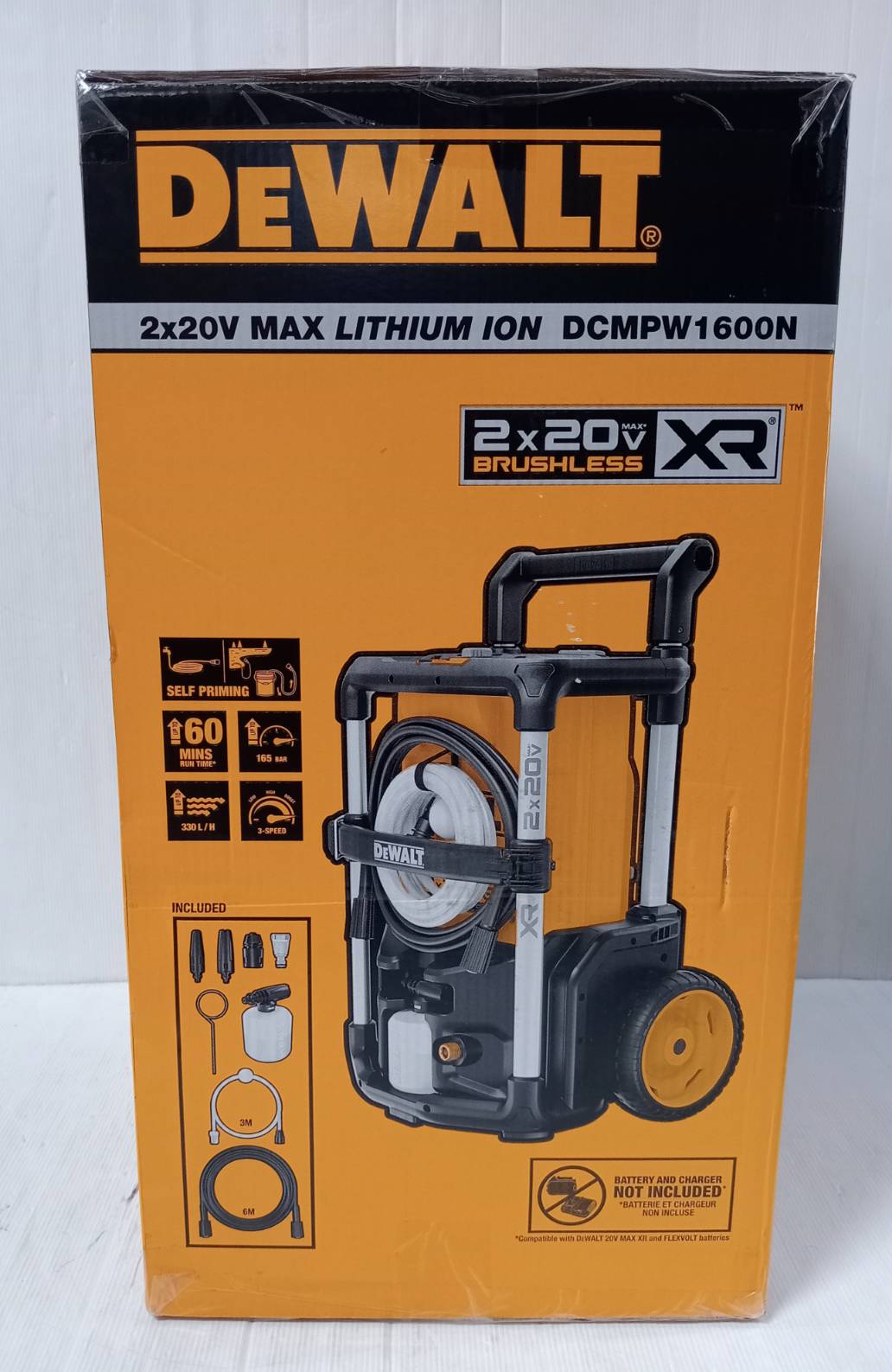 เครื่องฉีดน้ำ110Bar. 18V+18V DCMPW1600 DEWALT