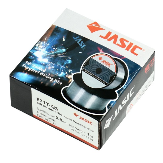 ลวดเชื่อมฟลักซ์คอร์ 0.8mm. 1Kg. E71T-GS JASIC