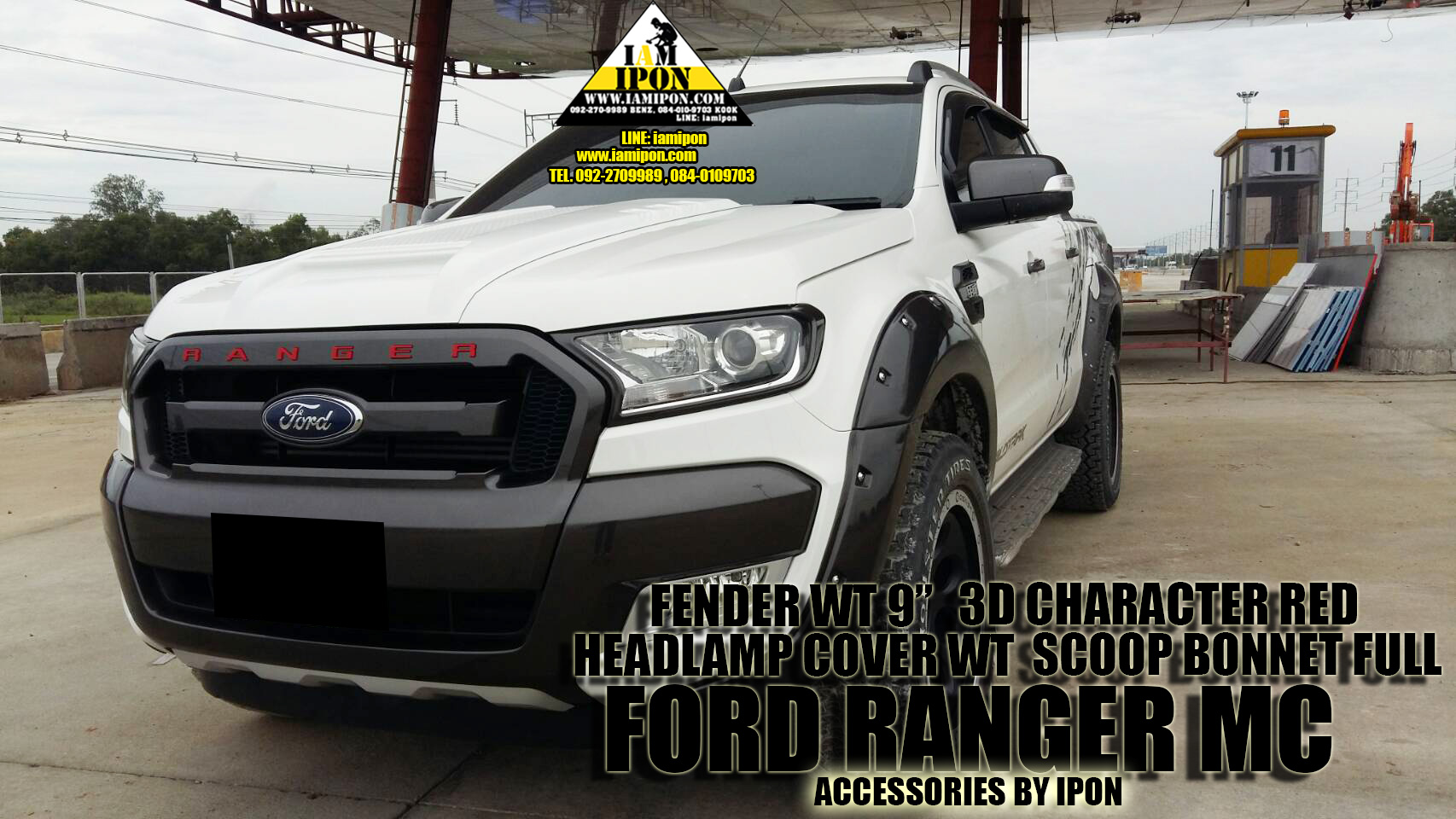 FENDER FORD RANGER MC WILDTRAK 9" โป่งล้อ 9" มีหมุดหลอกไวล์ดแทรคฟอร์ดเรนเจอร์ MC