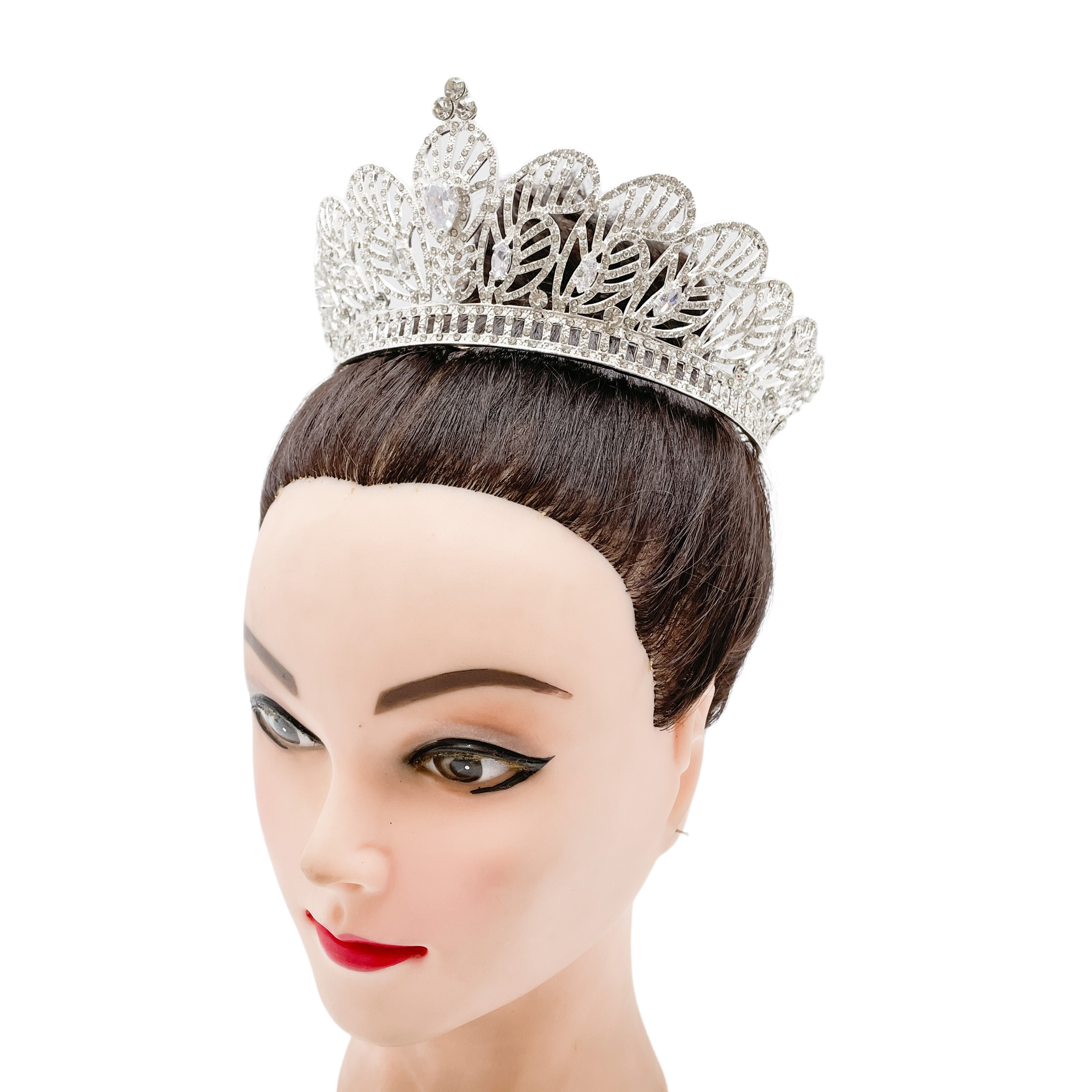 (พร้อมส่งจากไทย) มงกุฏ 099 สีเงิน มงกุฎนางงาม มงกุฎเพชร มงกุฎประกวด สินค้าพร้อมส่ง ไม่ต้องรอนาน งานพรีเมี่ยม