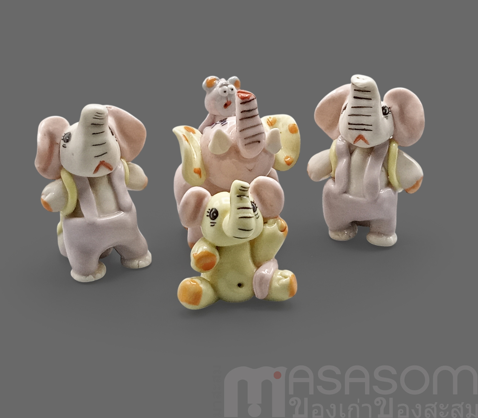 ช้างครอบครัวเซรามิค