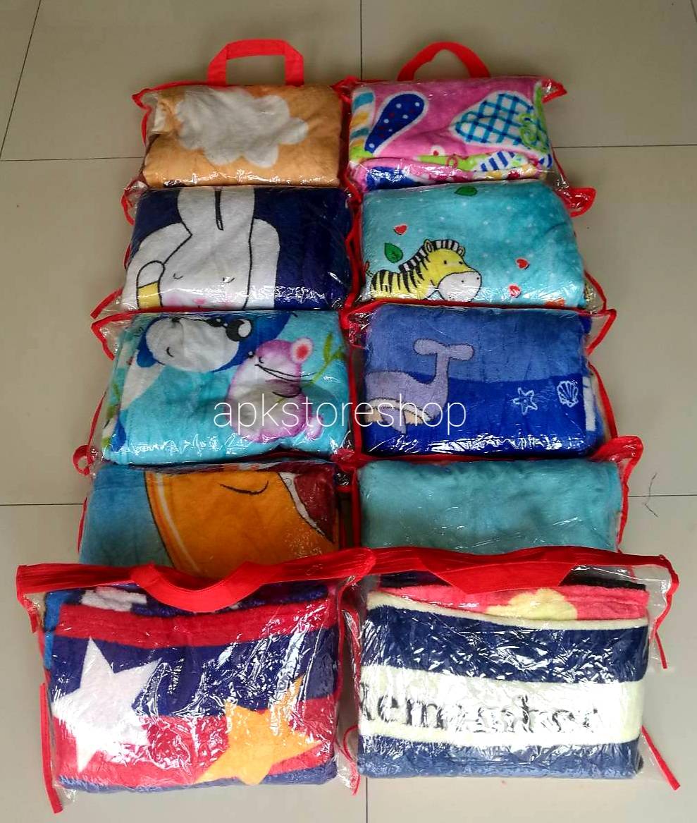 ขายส่ง ผ้าห่มนาโน แบบบาง #APK57-ลายการ์ตูน ส่ง 57 บาท