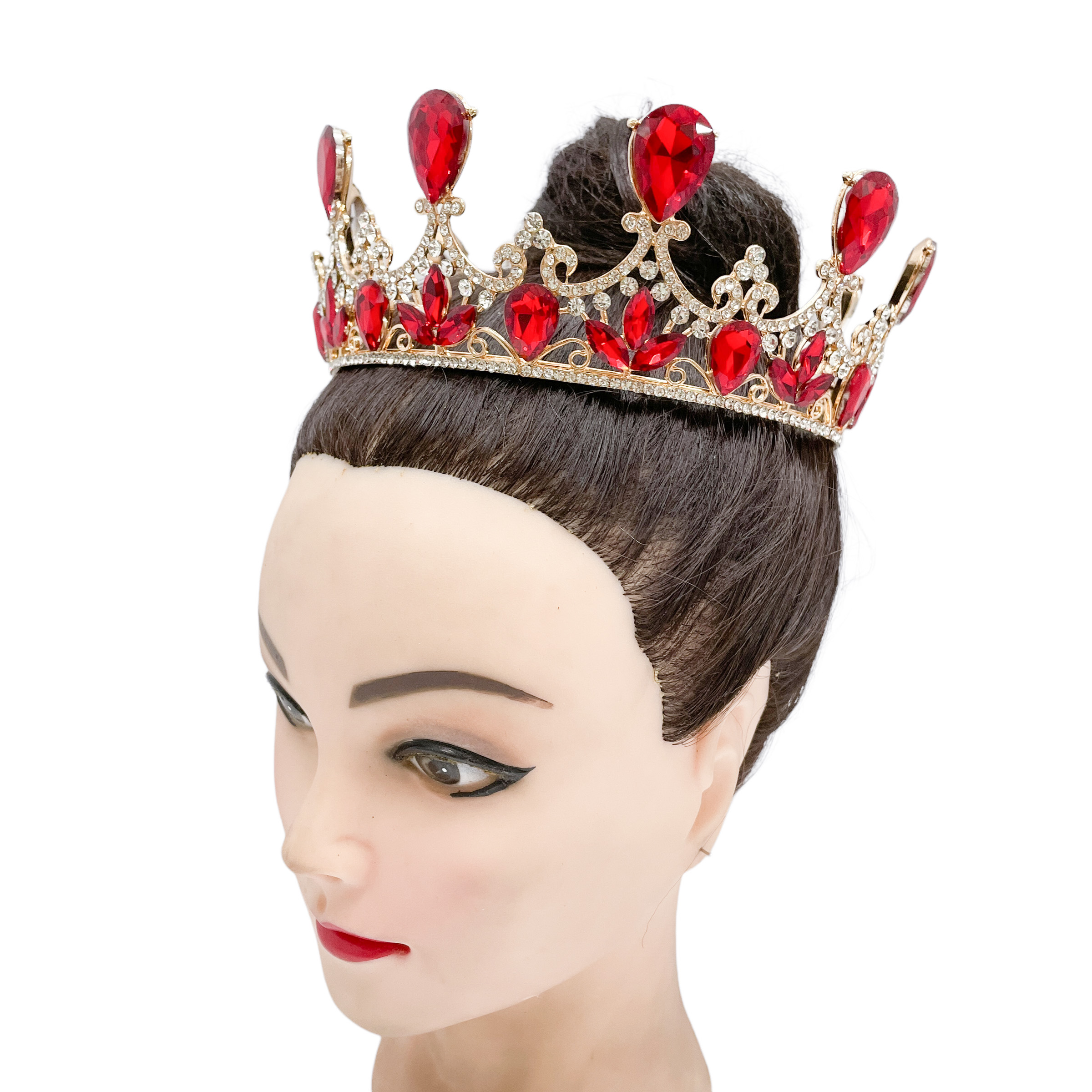 (พร้อมส่ง) มงกุฎ 026 มงกุฎนางงาม มงกุฎเจ้าหญิง งานสวย ปราณีต QCเพชรทุกเม็ด สินค้าพร้อมส่งจากไทย