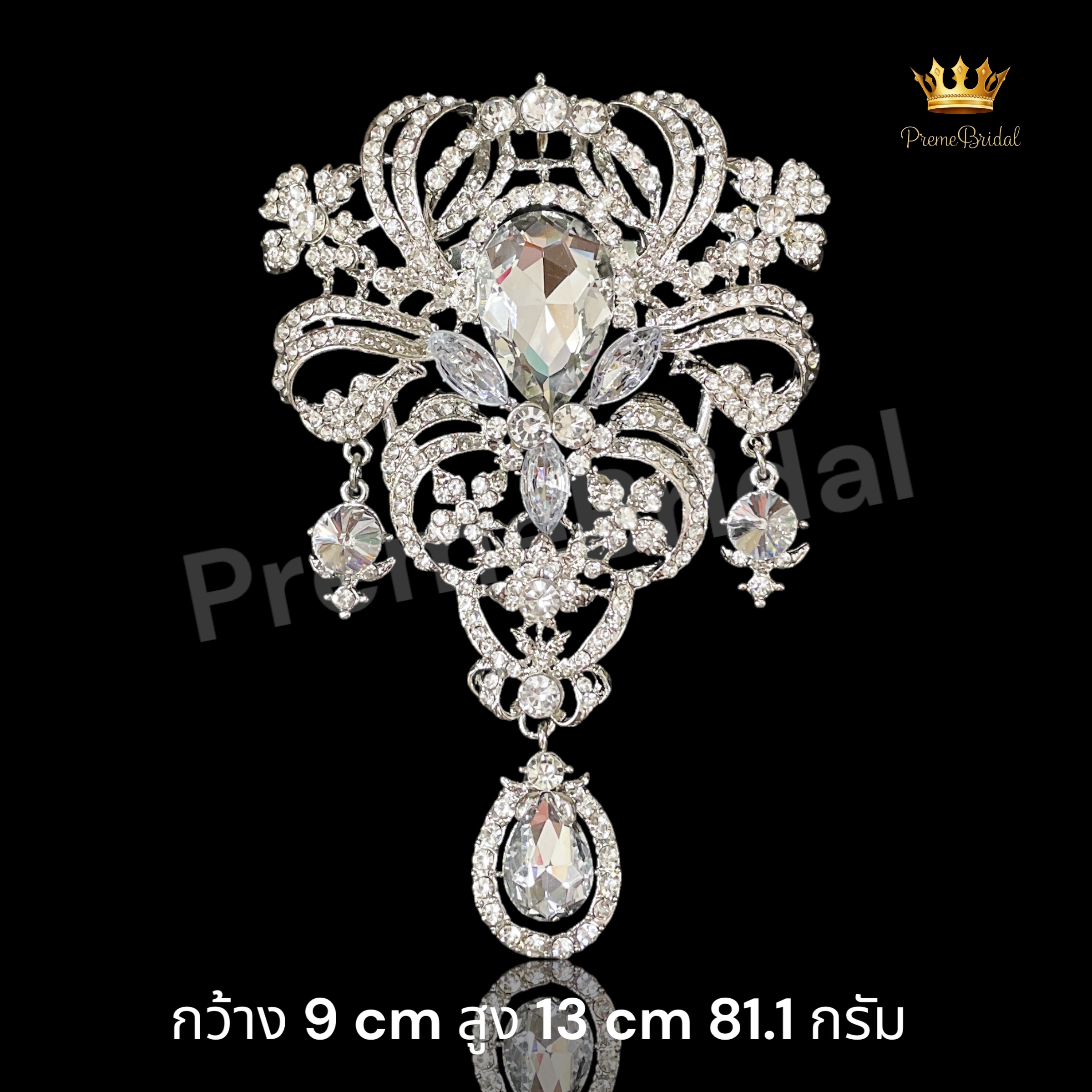 (พร้อมส่งจาก จ.อุบลราชธานี) เข็มกลัด 091 งานสวย ขนาดใหญ่ พรีเมี่ยม เพชรวาวแสงสุดๆ “พร้อมส่งจากไทย ไม่ต้องรอจีน”