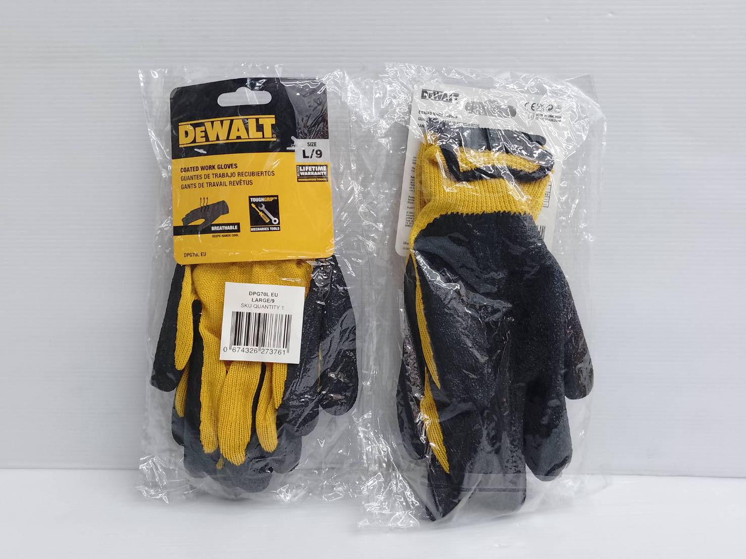 ถุงมืองานช่าง ไซส์ L DPG70L DEWALT