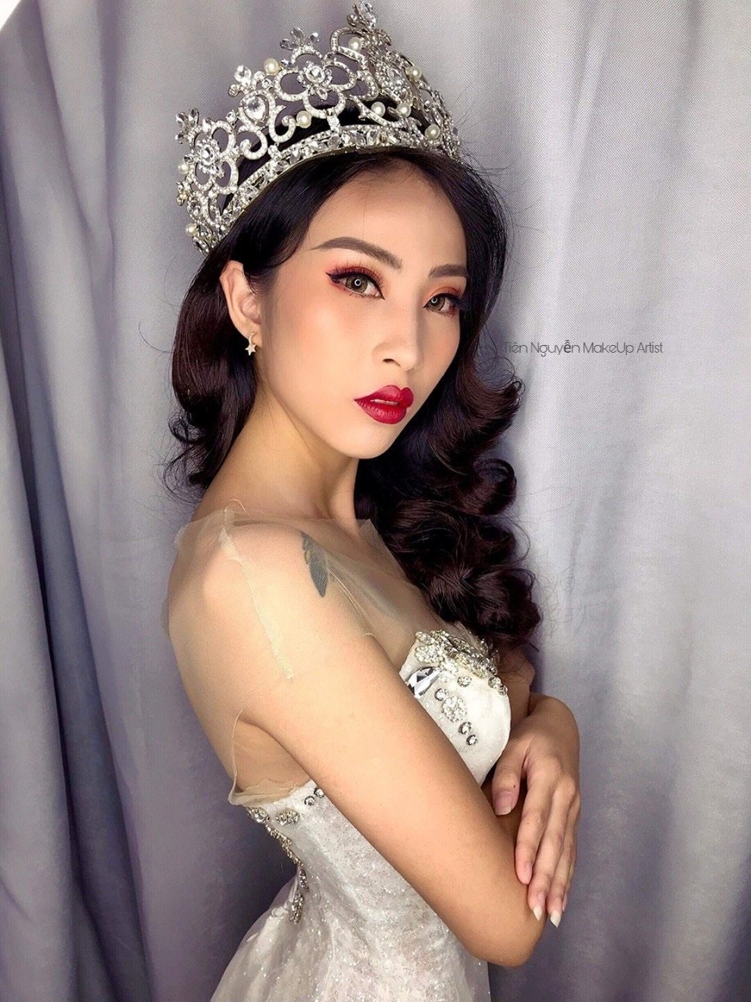 (พร้อมส่ง) เทียร่า 166 สีเงิน มงกุฎนางงาม ที่ฮิตที่สุด งานสวย ปราณีต สินค้าพร้อมส่งจากไทย