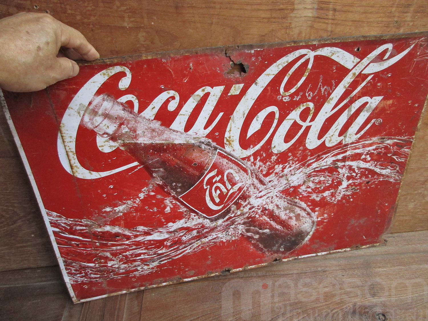 ป้ายสังกะสีโค้กของเก่า