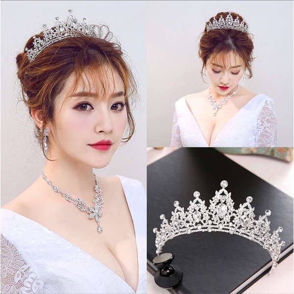(พร้อมส่ง) เทียร่า 146 สีเงิน งานสวย ปราณีต QCเพชรทุกเม็ด สินค้าพร้อมส่งจากไทย