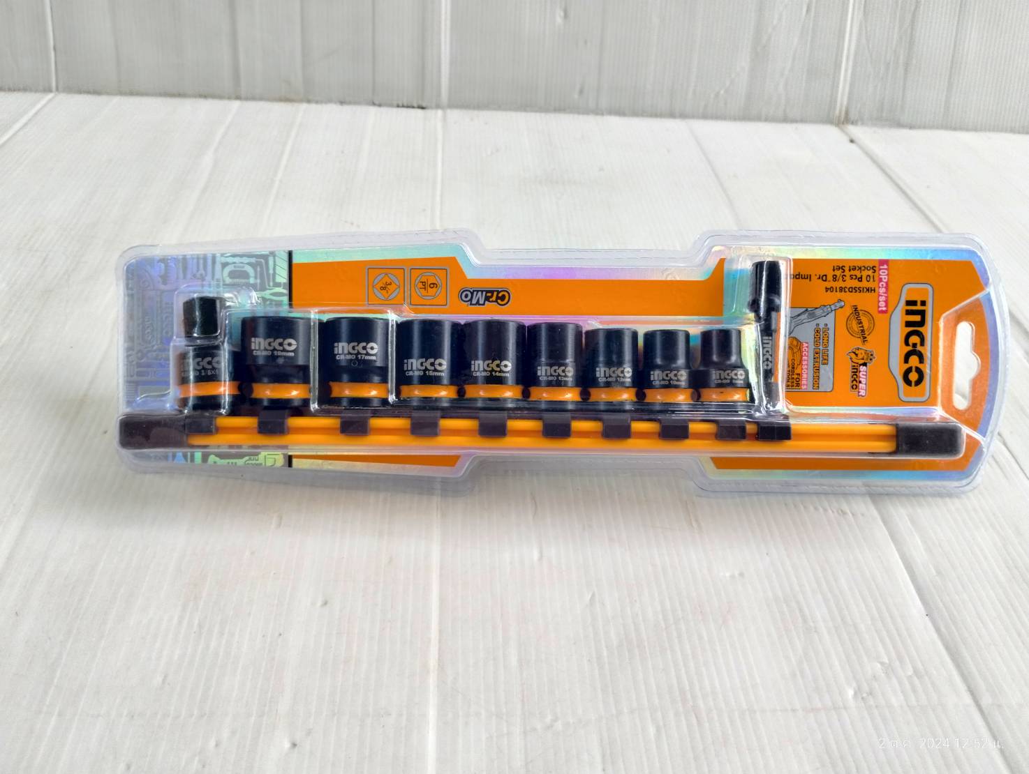 INGCO ชุดลูกบล็อคกระแทก 3 หุน HKISSD38104