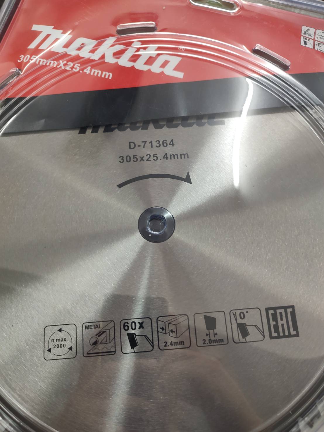 ใบเลื่อยตัดเหล็ก 12"x60T MAKITA D-71364