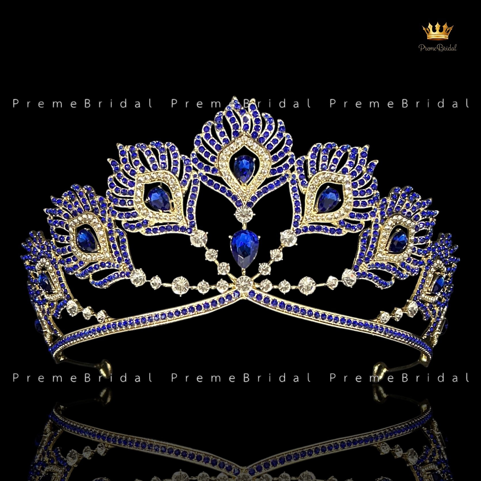 (พร้อมส่ง) เทียร่า 445 มงกุฎครึ่งหัว รูปขนนกฟีนิกซ์ สวย ปราณีต QCเพชรทุกเม็ด สินค้าพร้อมส่งจากไทย