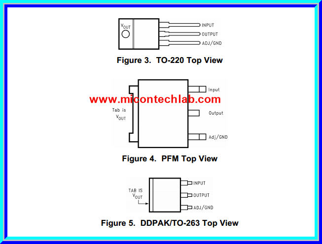 LM1117 - 5.0V Linear Regulator 5Vdc 800mA LM1117T IC Chip
