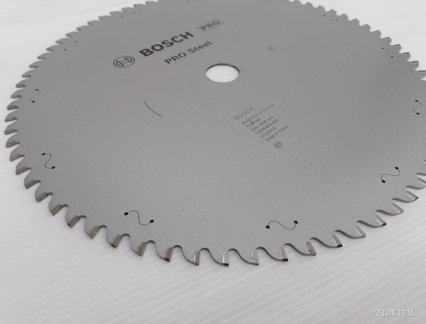 ใบเลื่อยวงเดือนตัดเหล็ก Pro Steel 12"x72T BOSCH 2608844869