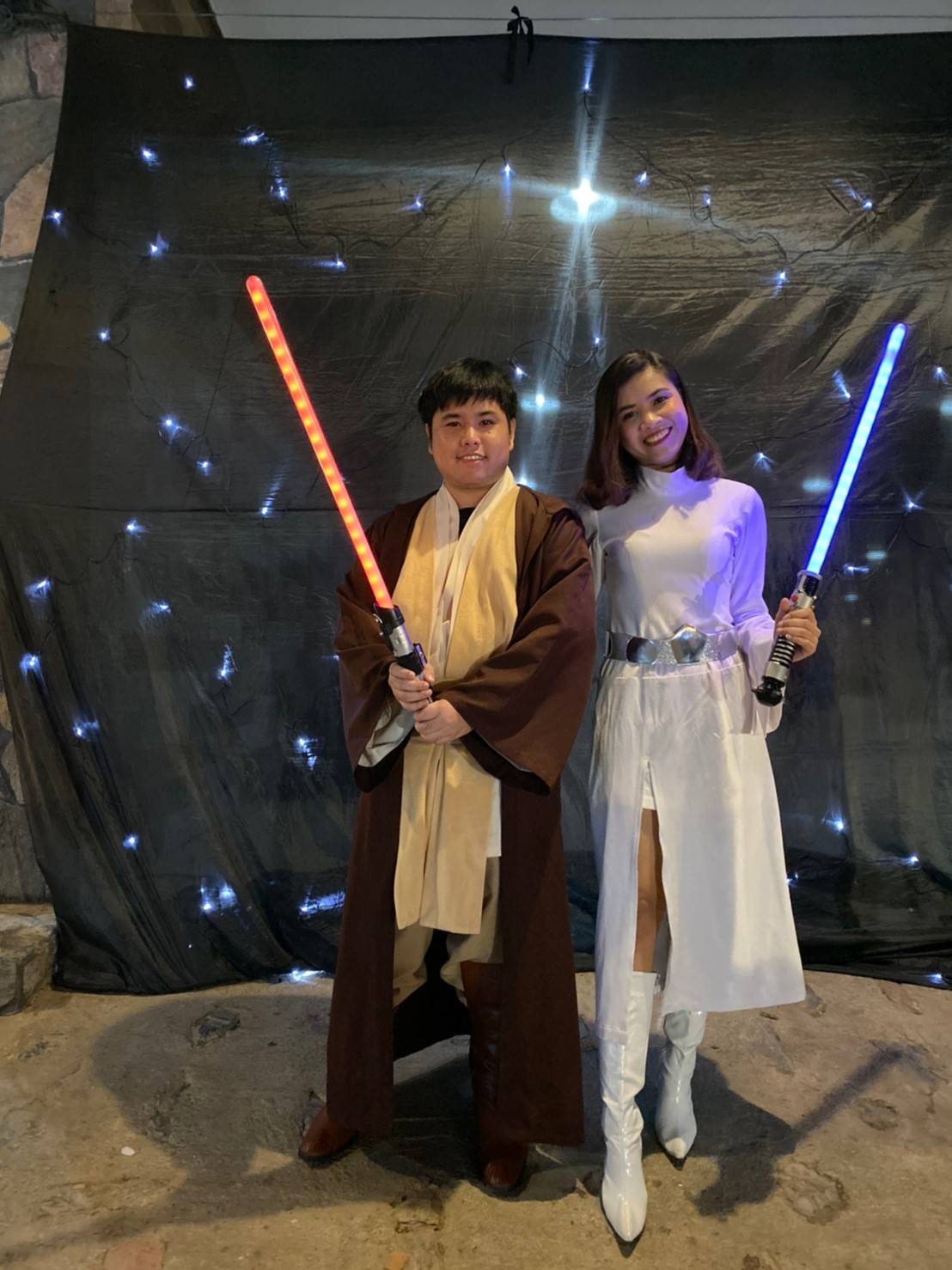 ชุดเจไดหญิง สีครีม น้ำตาล