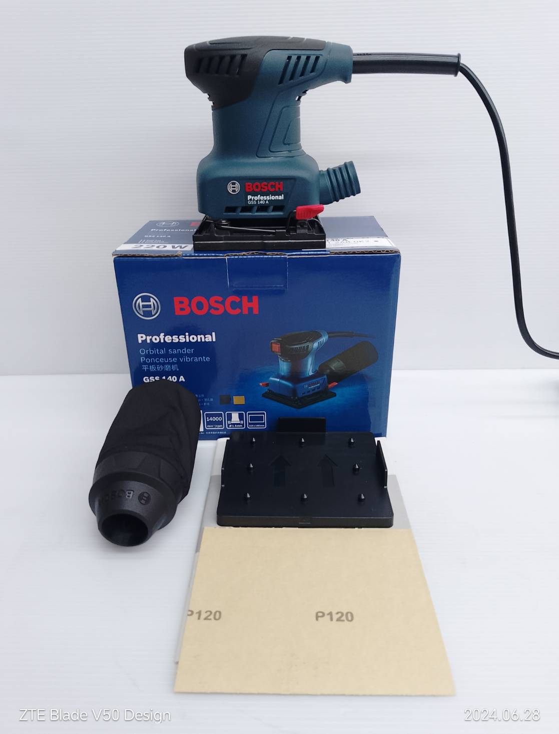 ขัดกระดาษทราย GSS140A BOSCH มีถุงเก็บฝุ่น