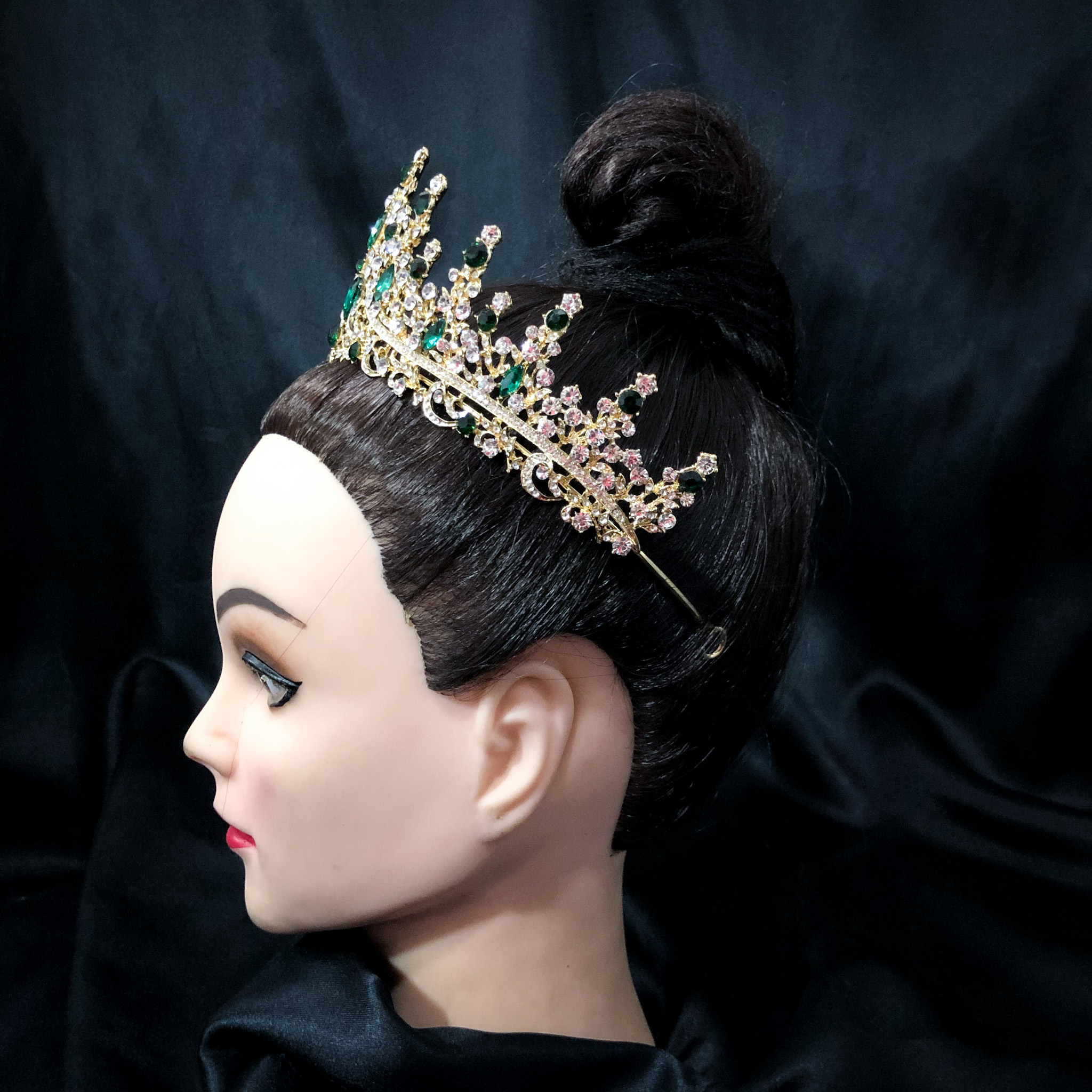 (พร้อมส่ง) เทียร่า 273 สีเขียว มงกุฎนางงาม งานสวย ปราณีต QCเพชรทุกเม็ด ร้านคนไทย คุยง่าย ส่งเร็ว