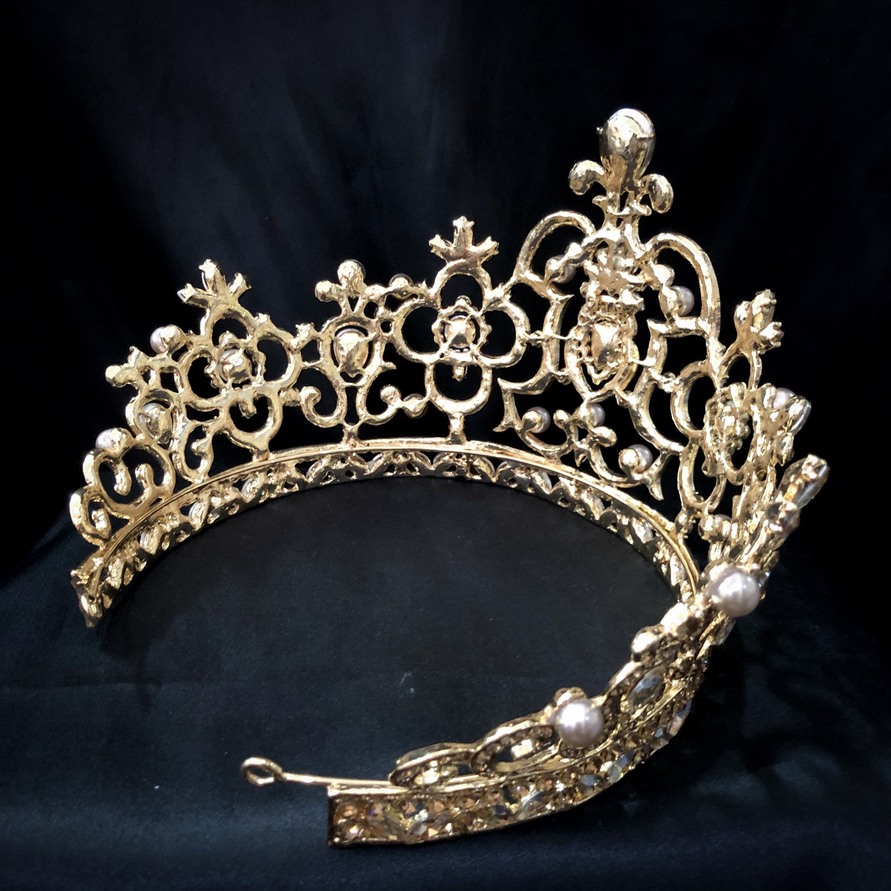 (พร้อมส่ง) เทียร่า 166 สีทอง-เหลือง มงกุฎนางงาม มงกุฎเจ้าหญิง งานสวย ปราณีต QCเพชรทุกเม็ด สินค้าพร้อมส่งจากไทย