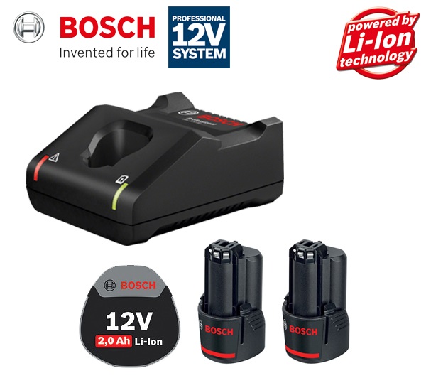 ชุด Starter Kit 12V / 2.0Ah BOSCH 1600A01B8W