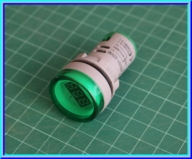 1x AD101-22VM ดิจิตอลเอซีโวลต์มิเตอร์ แรงดัน 12-500Vac สีเขียว