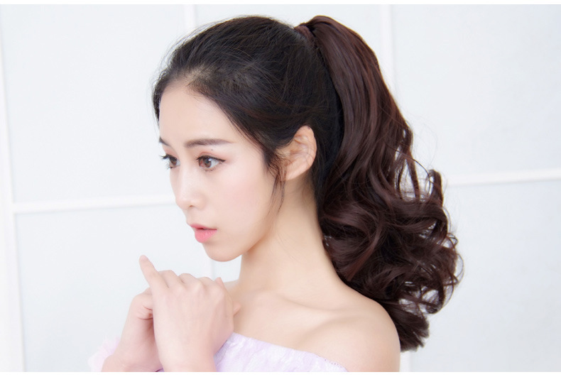 (พร้อมส่ง) 152 วิกผมหางม้า Ponytail ยาว 35 cm (แบบหนีบ)