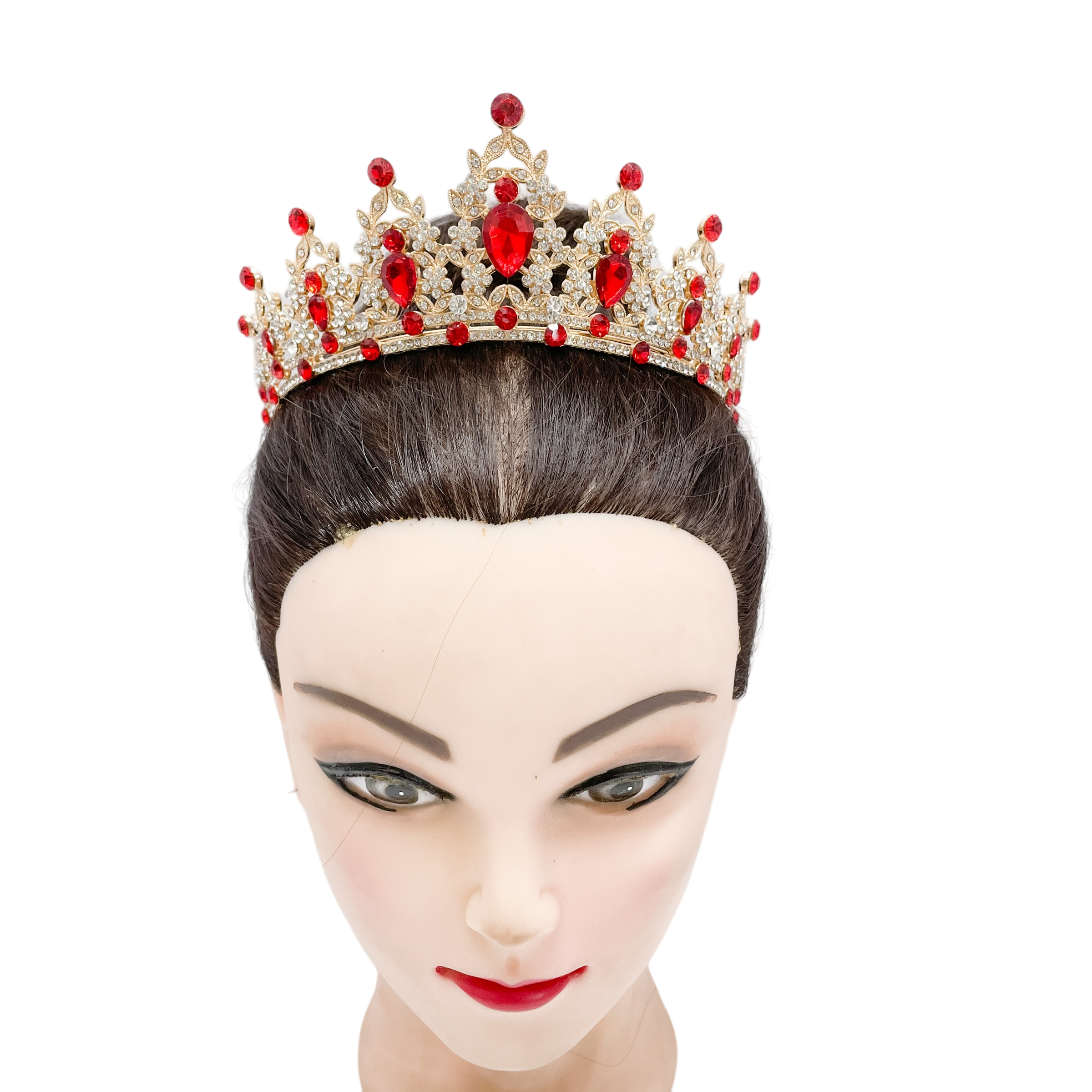 (พร้อมส่ง) เทียร่า 146 สีทอง-แดง งานสวย ปราณีต QCเพชรทุกเม็ด สินค้าพร้อมส่งจากไทย