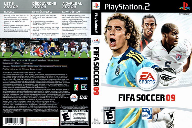 FIFA SOCCER 09 [US : DVD5 1 Disc]