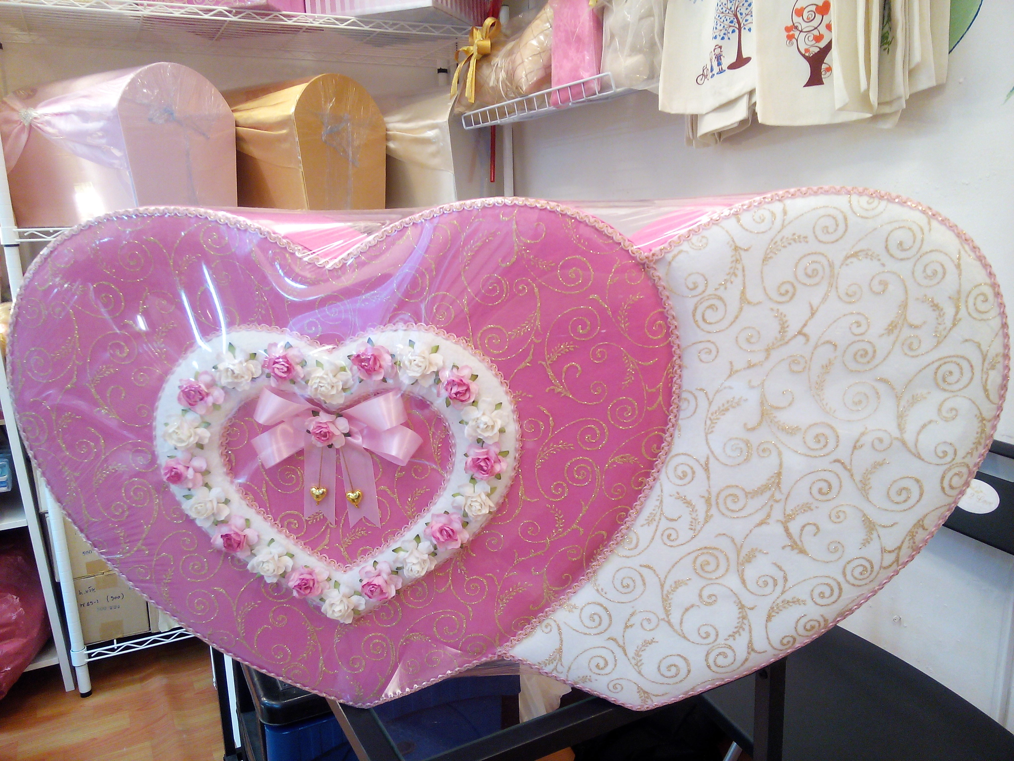 กล่องรับซองหัวใจแฝดคู่