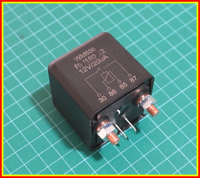 1x เพาเวอร์รีเลย์ Relay 12V หน้าคอนแทครองรับกระแส 200A
