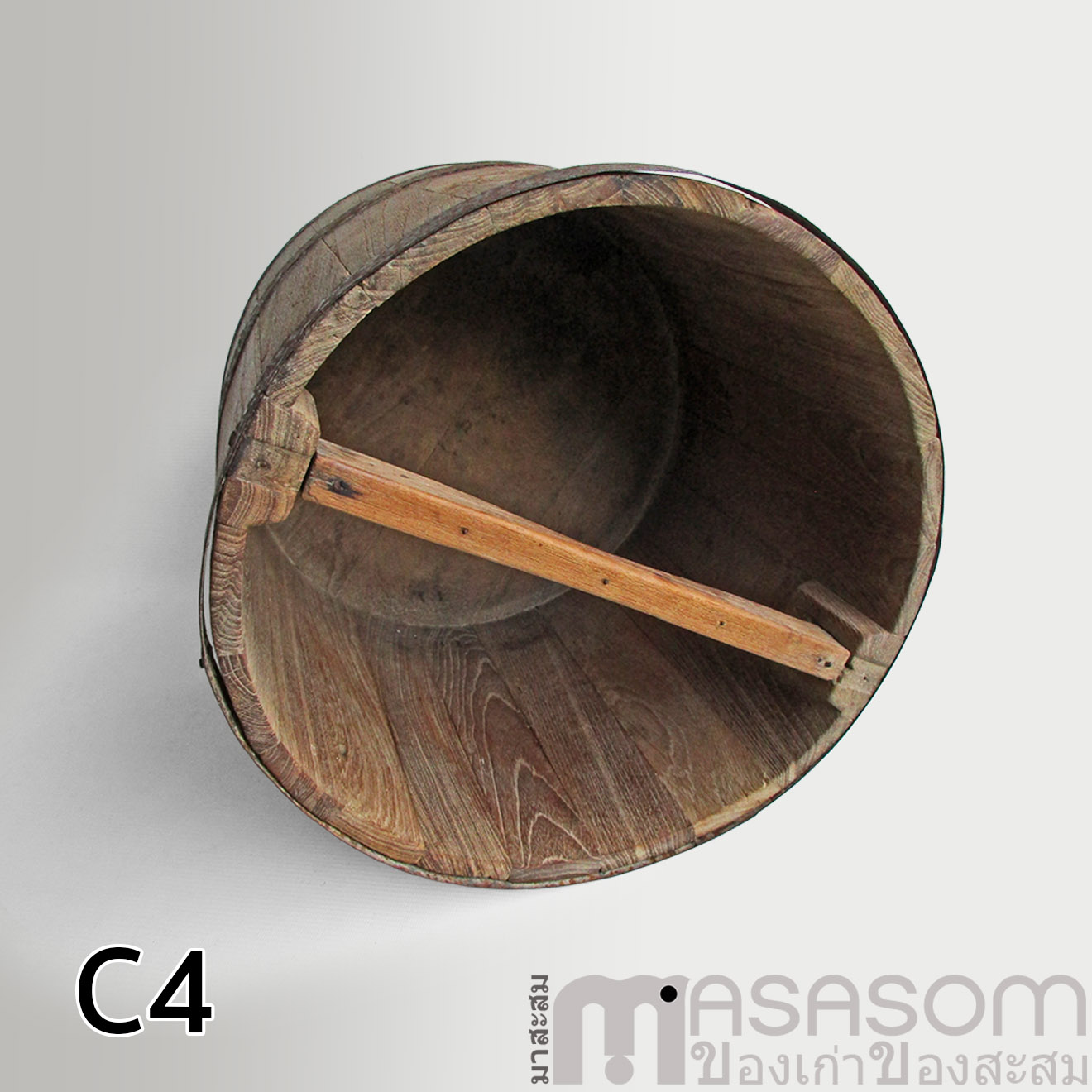 ถังไม้ตวงข้าวโบราณขนาด 20 ลิตร