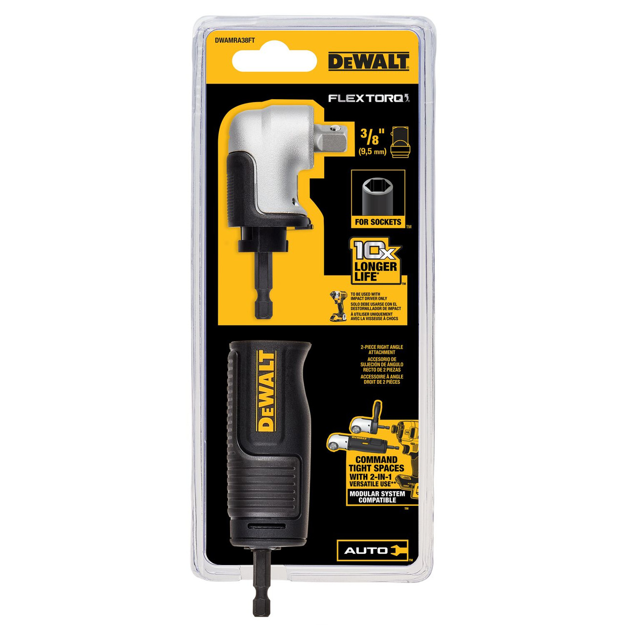 DEWALT หัวต่อบล็อก3/8 DWAMRA38FT