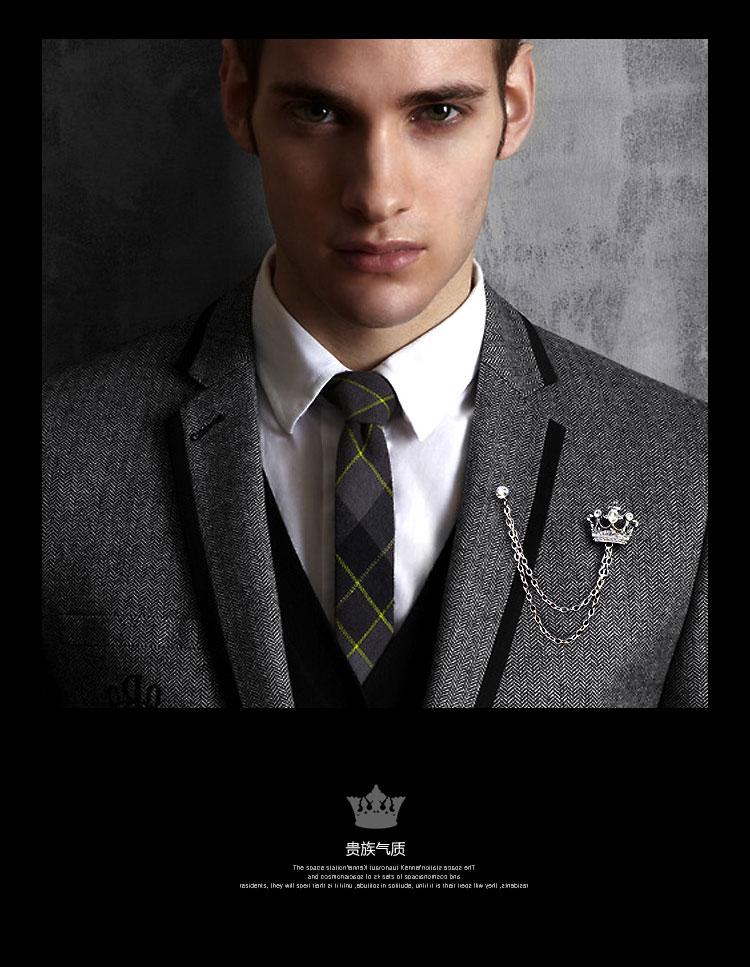 (พร้อมส่ง) เข็มกลัดเจ้าบ่าว 001