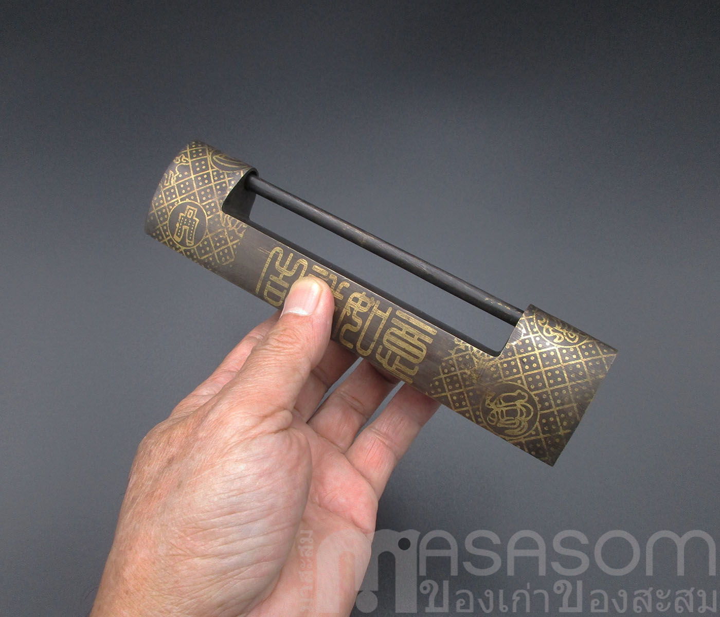 กุญแจจีนทองเหลืองโบราณ