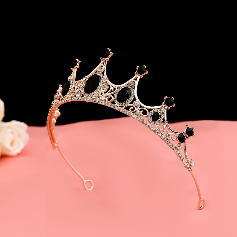 (พร้อมส่ง) มงกุฎสีดำ 202 สีดำล้วน มงกุฎนางงาม มงกุฎเจ้าหญิง งานสวย ปราณีต QCเพชรทุกเม็ด สินค้าพร้อมส่งจากไทย