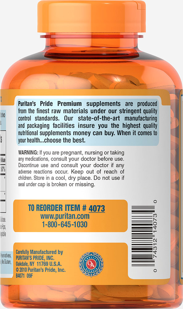 Puritan Vitamin C-Time 1000 mg with Protective Bioflavonoids & Rose Hips Timed Release 1000mg 250 Caplets