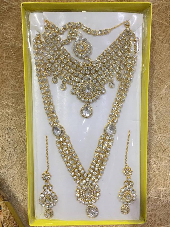 (พร้อมส่ง) เครื่องประดับอินเดีย 011 สีขาว