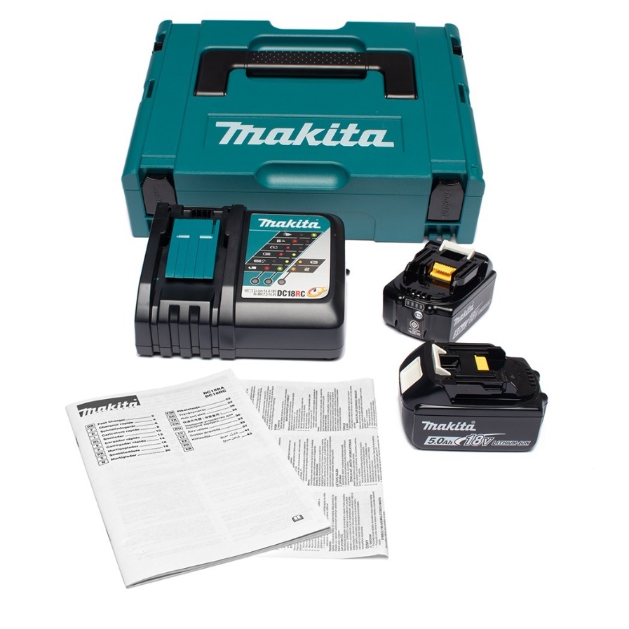 ชุดBL1850BX2+DC18RC+MAKPAC MAKITA MKP1RT182