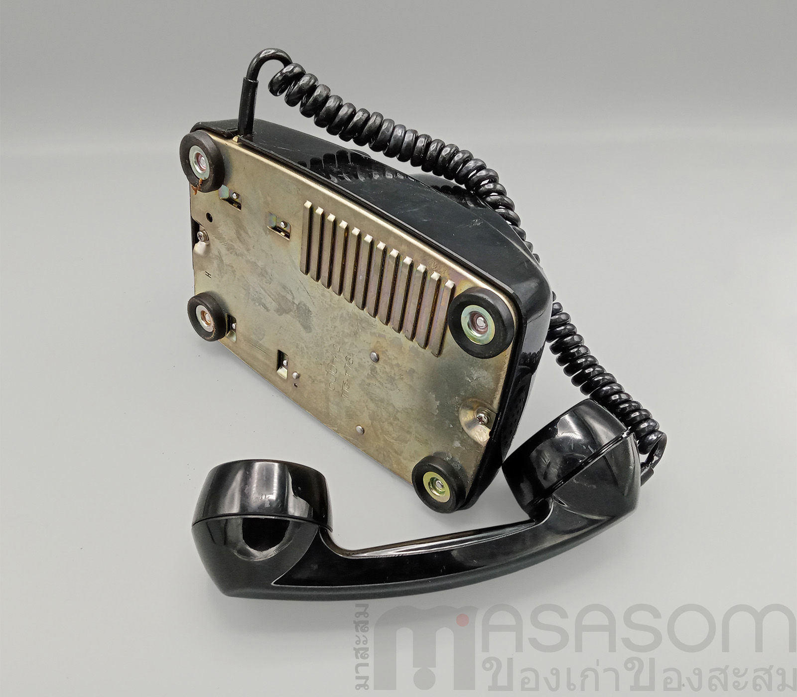 โทรศัพท์แบบหมุนสีดำ