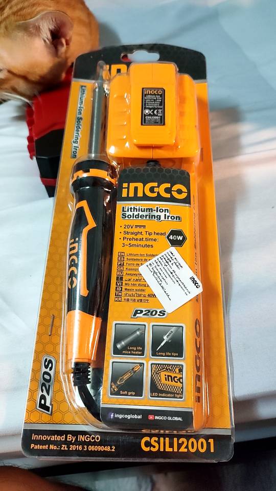 INGCO ชุดหัวแร้งปากกาไร้สาย หัวแร้งไร้สาย แบตเตอรี่ 20 โวลต์ รุ่น CSILI2001 (เครื่องเปล่า)
