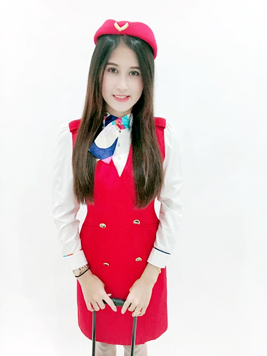 ชุดแอร์โฮสเตรส แบบชุดแซก / ชุดอาชีพในฝัน