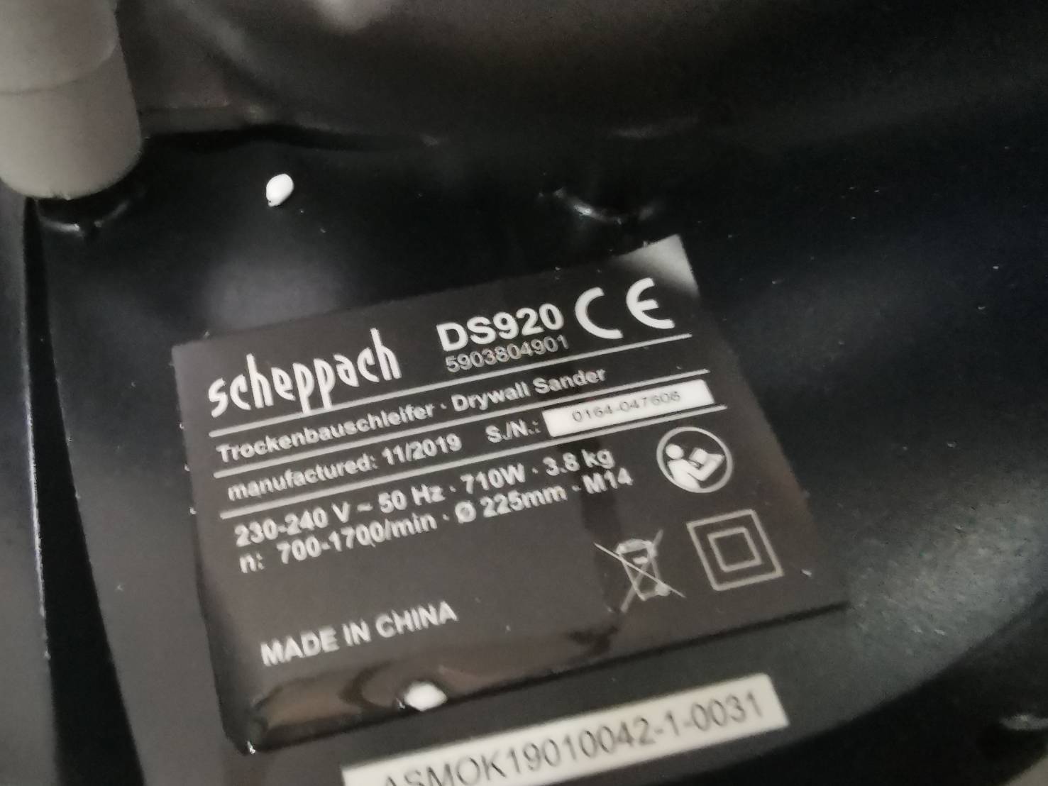 เครื่องขัดผนัง9" DS920T SCHEPPACH