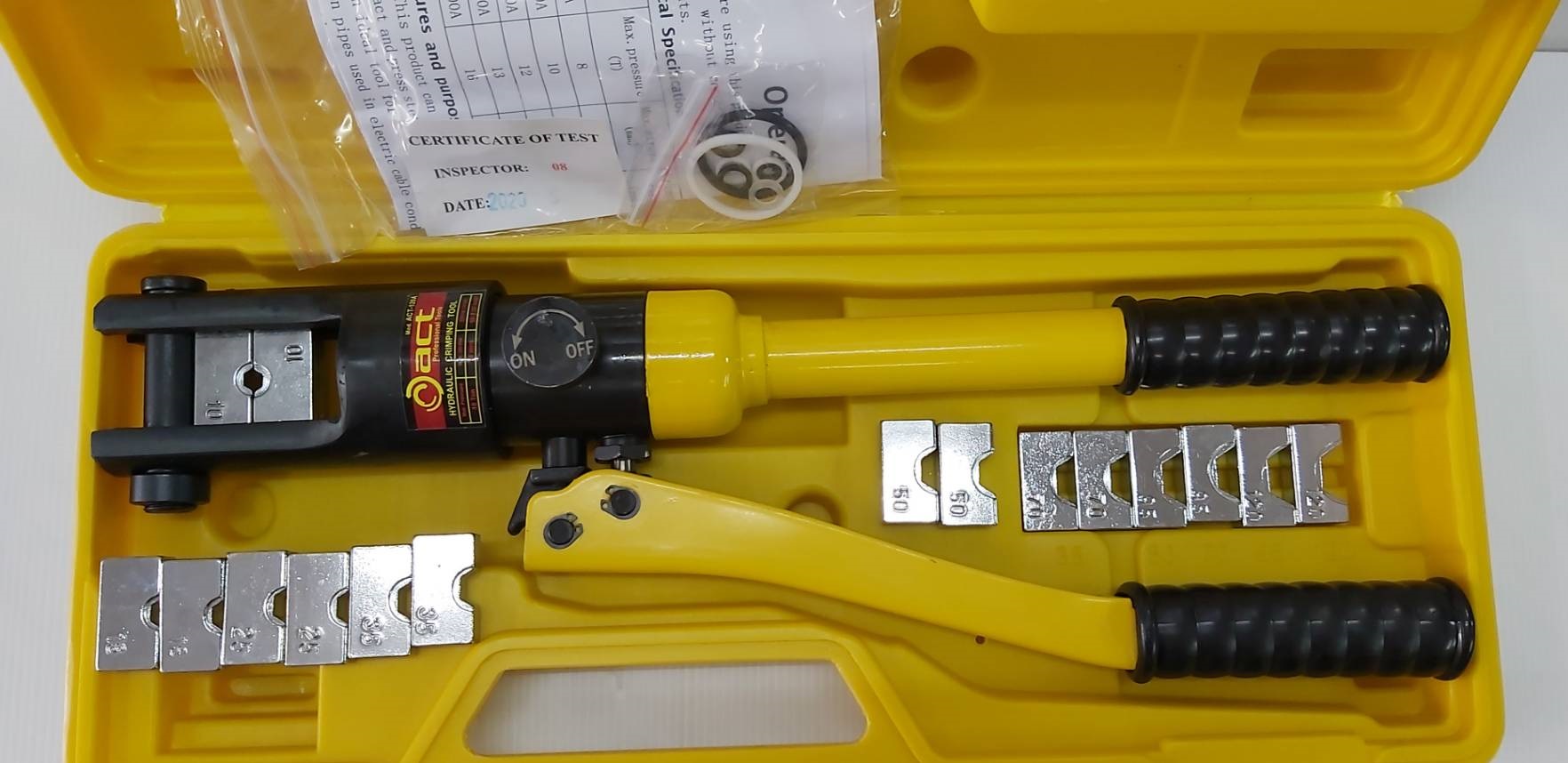 ACT คีมย้ำหางปลาไฮดรอลิค 10-120mm² ACT-120A