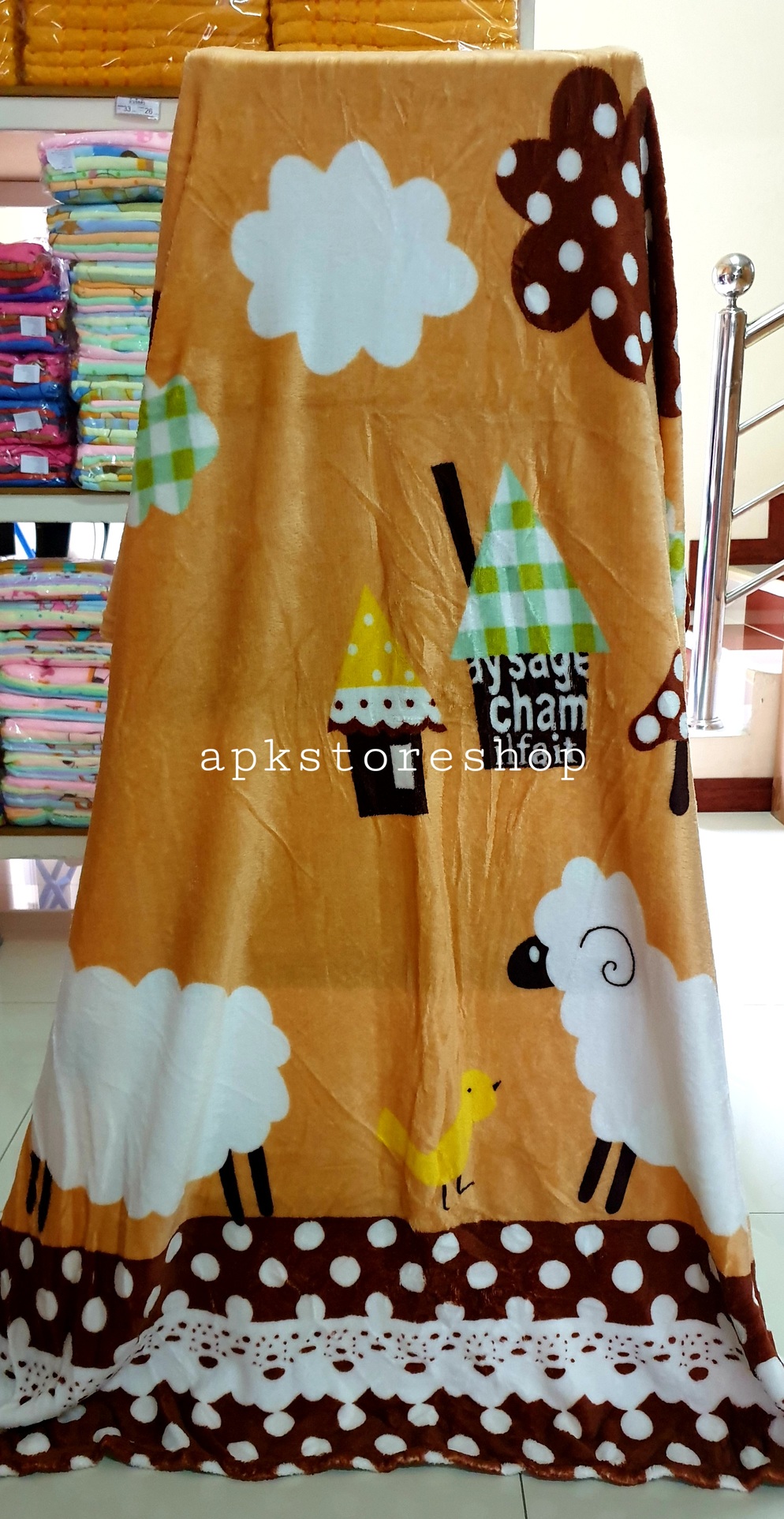 ขายส่ง ผ้าห่มนาโน แบบบาง #APK57-ลายการ์ตูน ส่ง 57 บาท