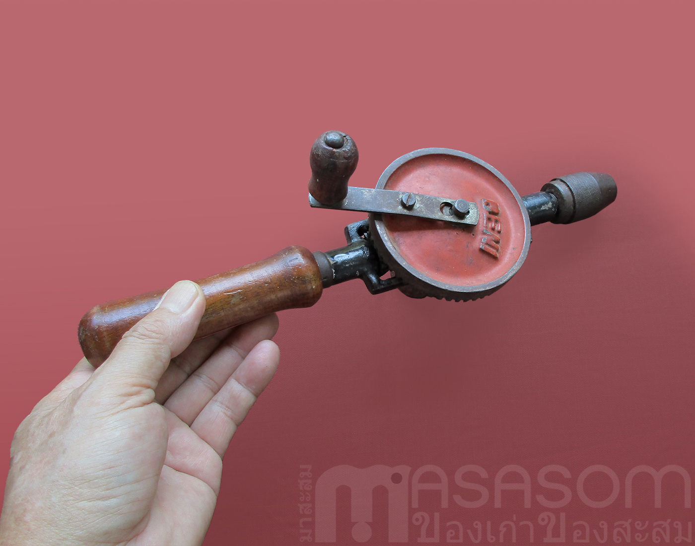 สว่านมือหมุนเล็กสามเฟือง