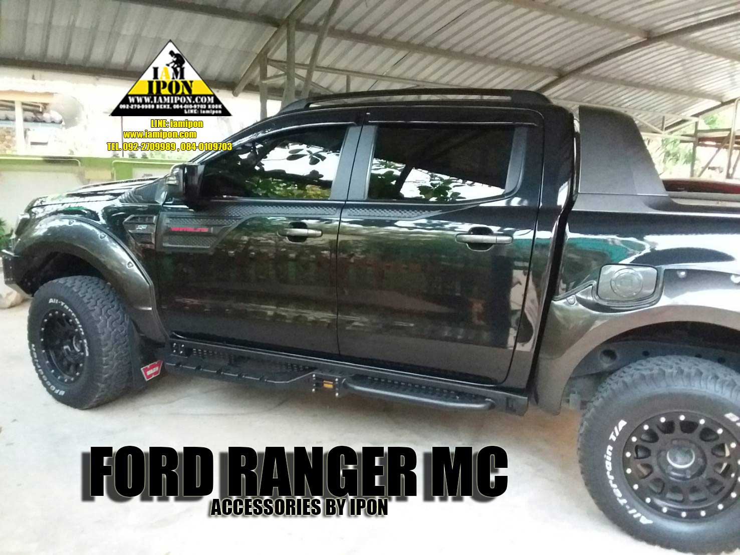 ARMOURED DOORS FORD RANGER T6-MC ORANGE PEEL ชุดกาบประตูด้านบนผิวส้มฟอร์ดเรนเจอร์ T6-MC