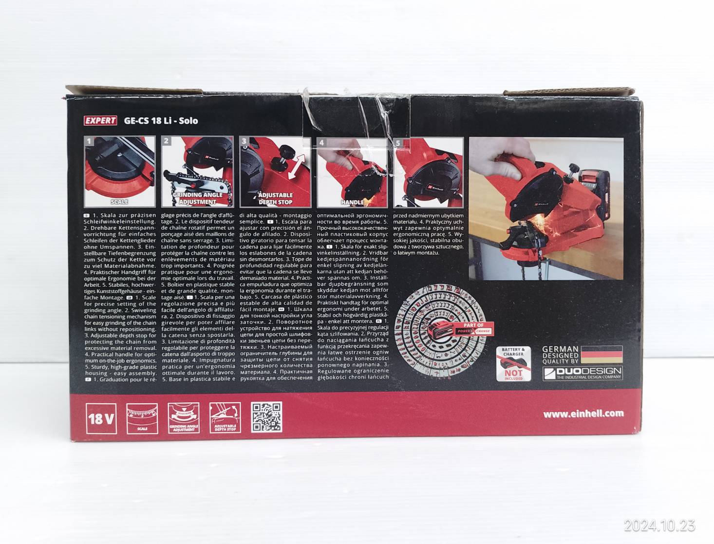 เครื่องลับโซ่เลื่อย18V GE-CS18LI-SOLO EINHELL ตัวเปล่า