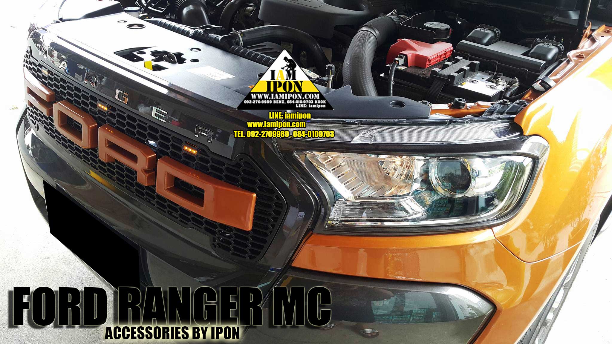 3D CHARACTER FRONT GRILL FORD RANGER MC STAINLESS ตัวหนังสือสเตนเลสติดกระจังหน้าฟอร์ดเรนเจอร์ MC