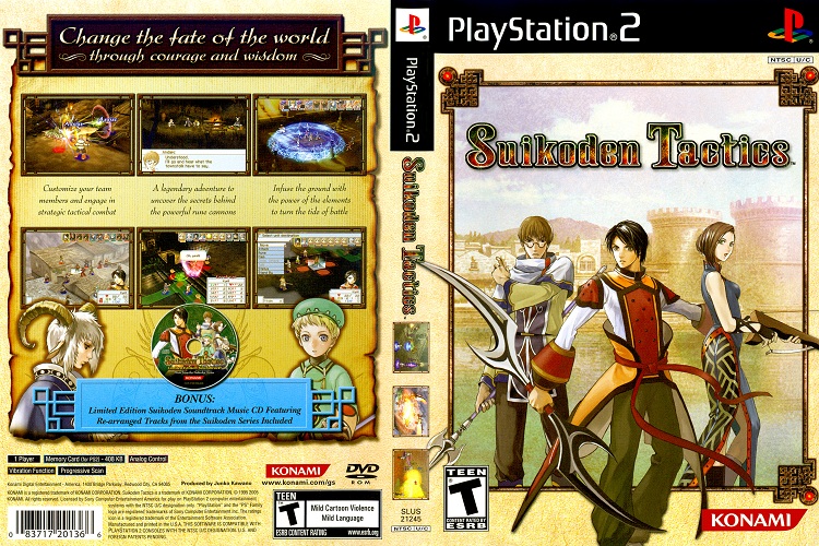 SUIKODEN TACTICS [US : DVD5 1 Disc & CD 1 Disc]