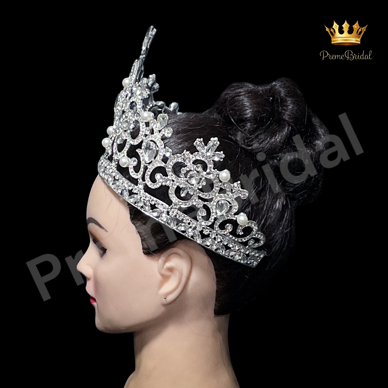 (พร้อมส่ง) เทียร่า 166 สีเงิน มงกุฎนางงาม ที่ฮิตที่สุด งานสวย ปราณีต สินค้าพร้อมส่งจากไทย