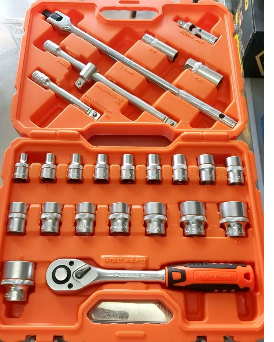 ชุดบล็อก25ตัวชุด PTT-SKS25P6 PUMPKIN #40264